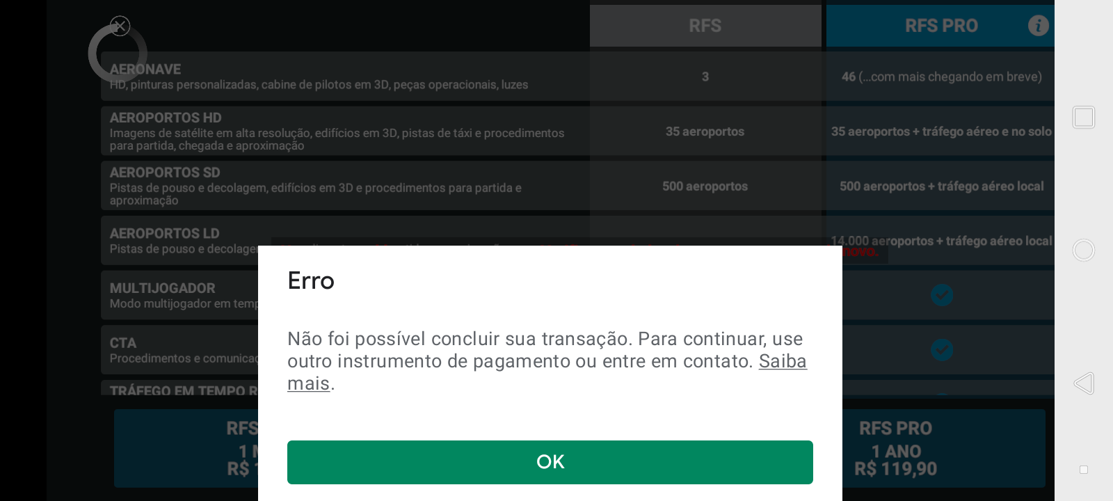 Não estou conseguindo fazer compras no jogo - Comunidade Google Play