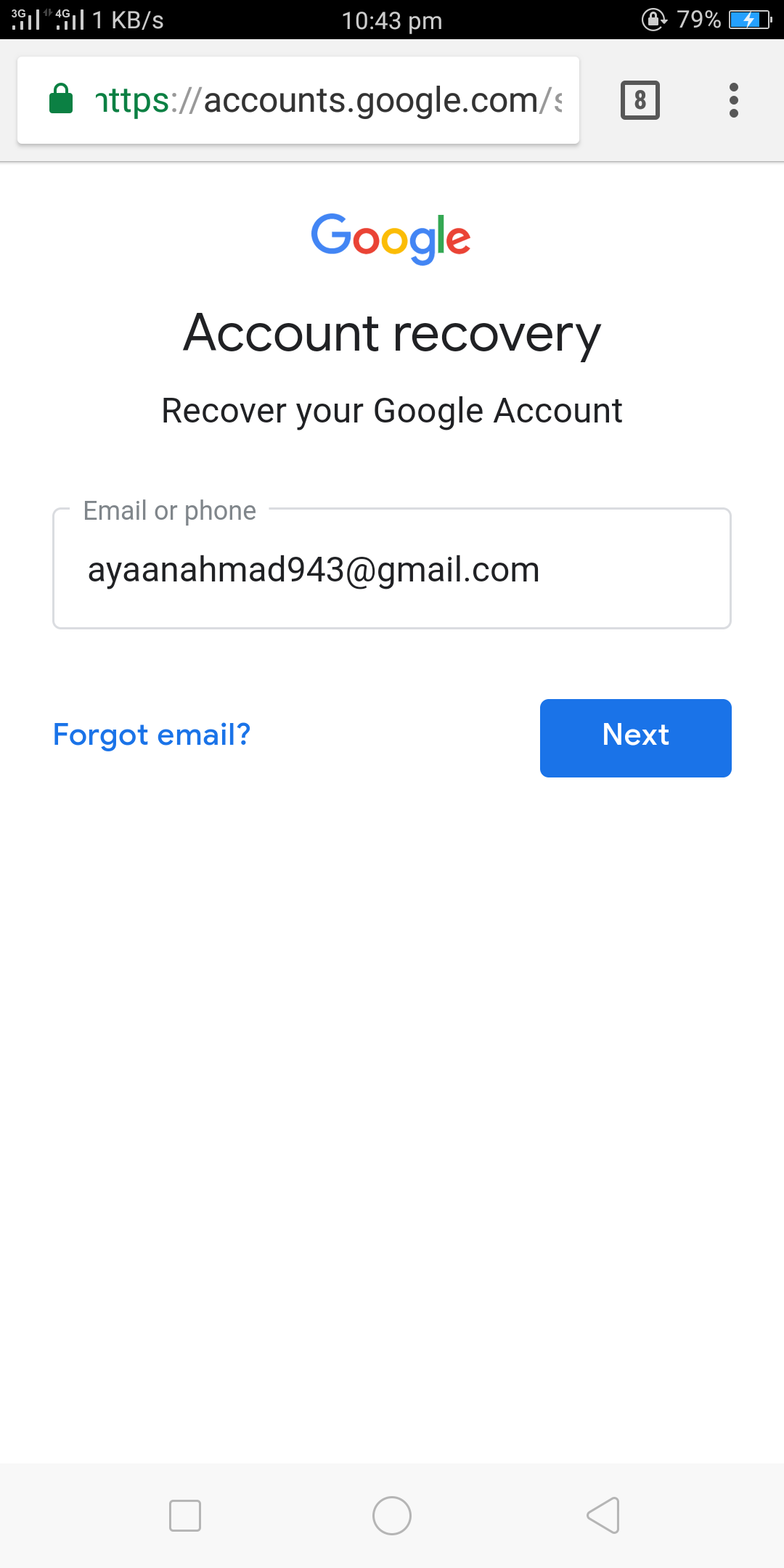 my contacts backup gmail