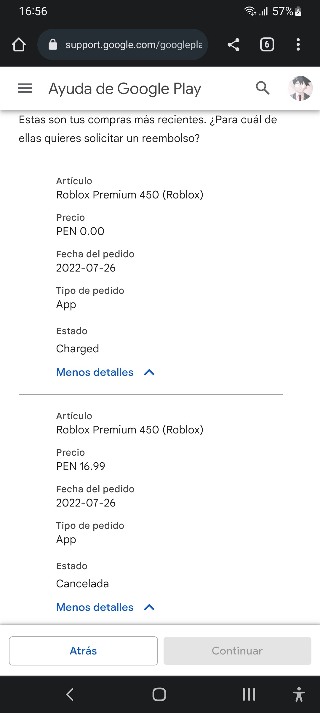 Solucion reembolso de roblox - Comunidad de Google Play