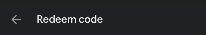 Error redeeming code. Error Code: PRS-GCRPM-01. - Google Play Community