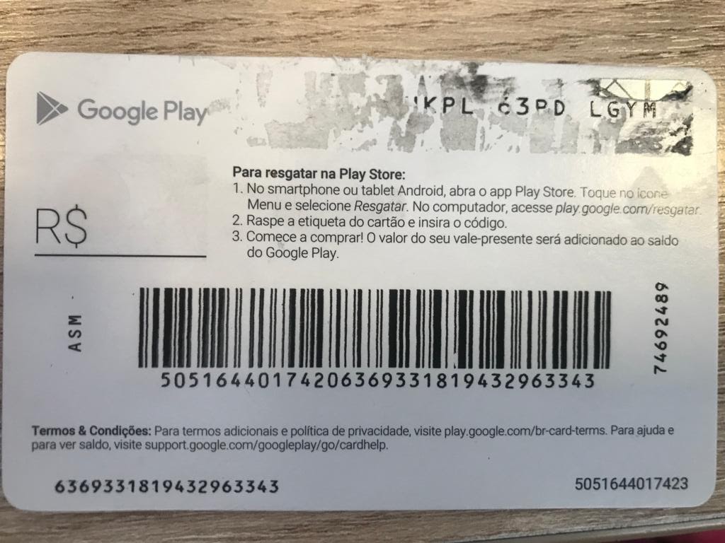 Meu vale presente está com código danificado. Como posso receber ajuda? -  Comunidade Google Play