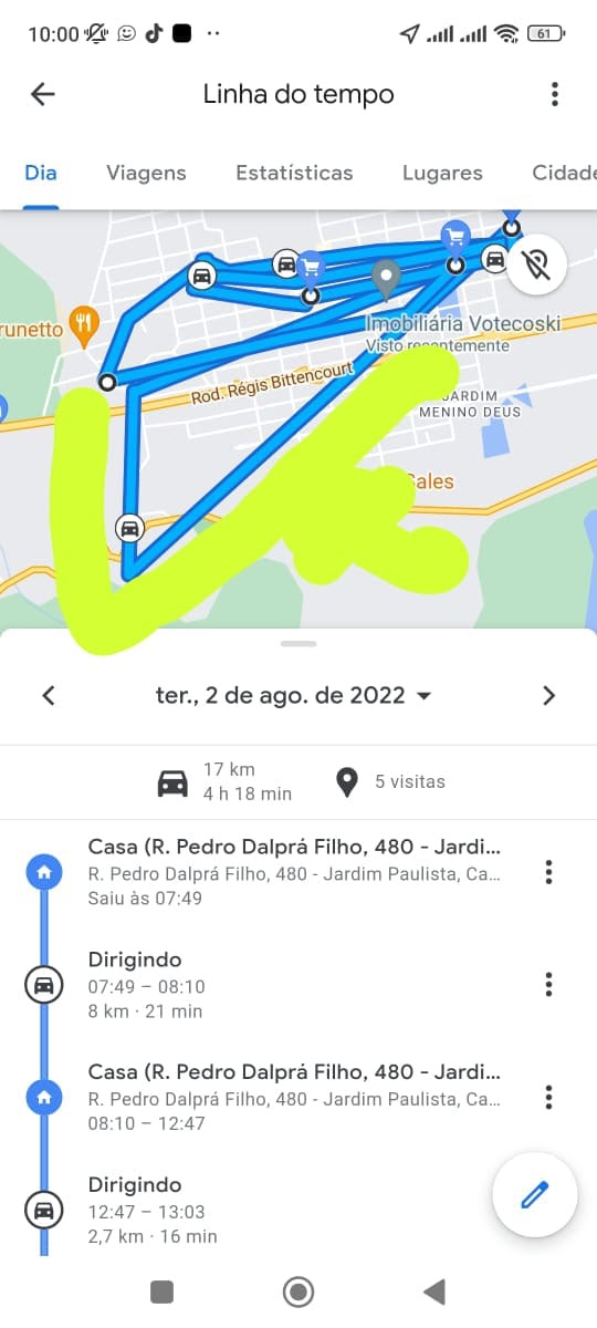 Não consigo ativar o histórico de navegação para ter acesso à linha do  tempo - Comunidade Google Maps