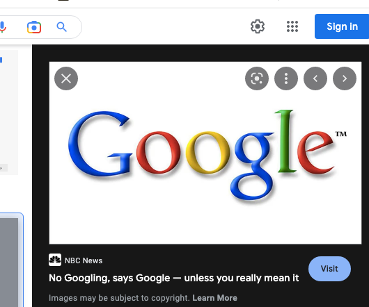 No Googling, says Google — unless you really mean it