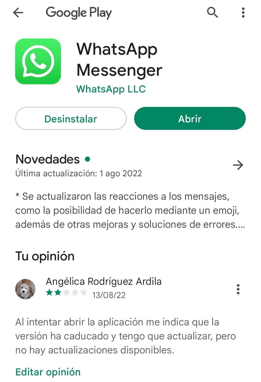 Cómo se actualiza WhatsApp en Android a la última versión disponible