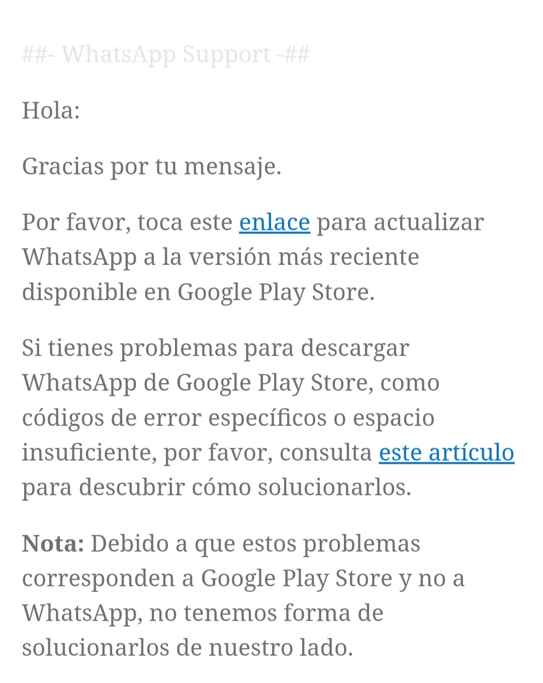 Cómo se actualiza WhatsApp en Android a la última versión disponible