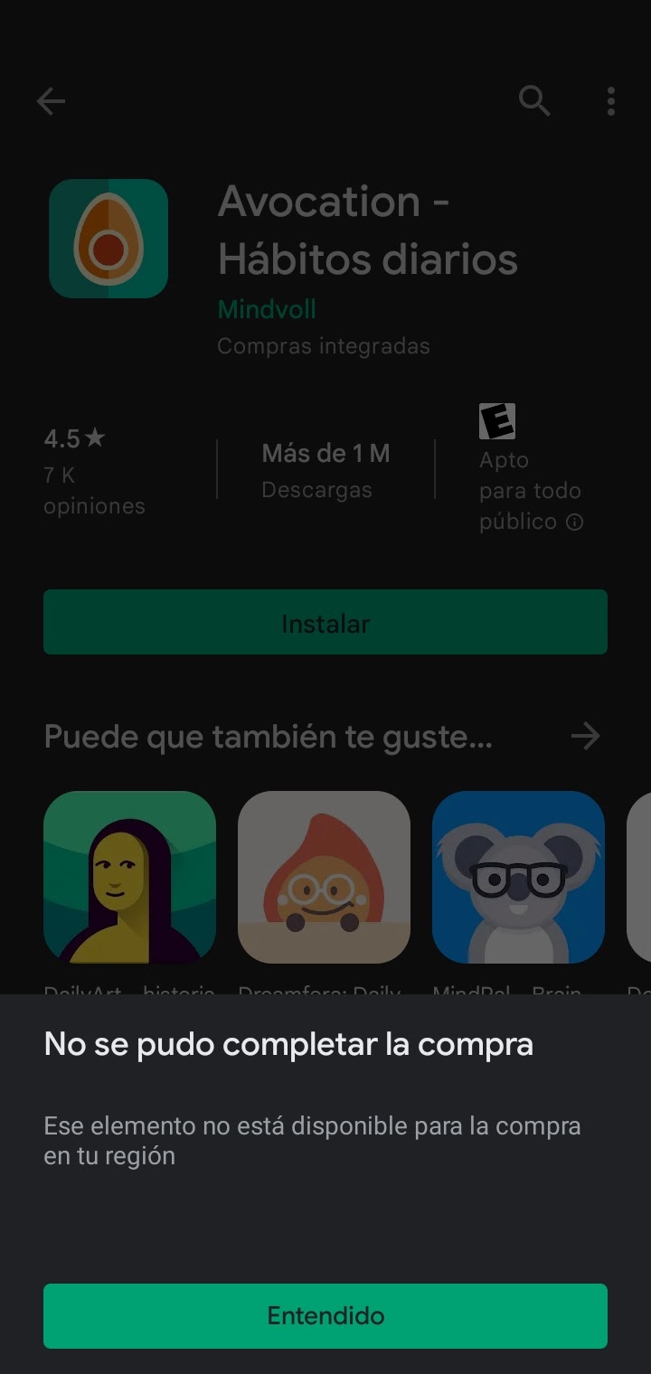 Me da error a la hora de descargar cualquier app - Comunidad de Google Play