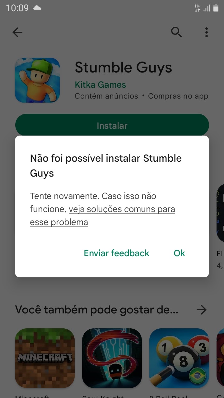 Não consigo sair da beta do stumble guys da empresa kitka games -  Comunidade Google Play