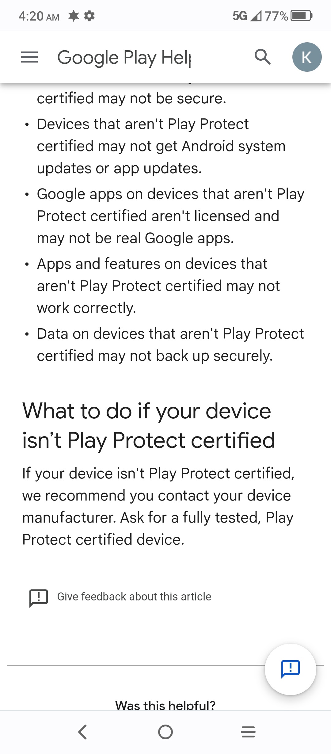 app not working - Google Play Community