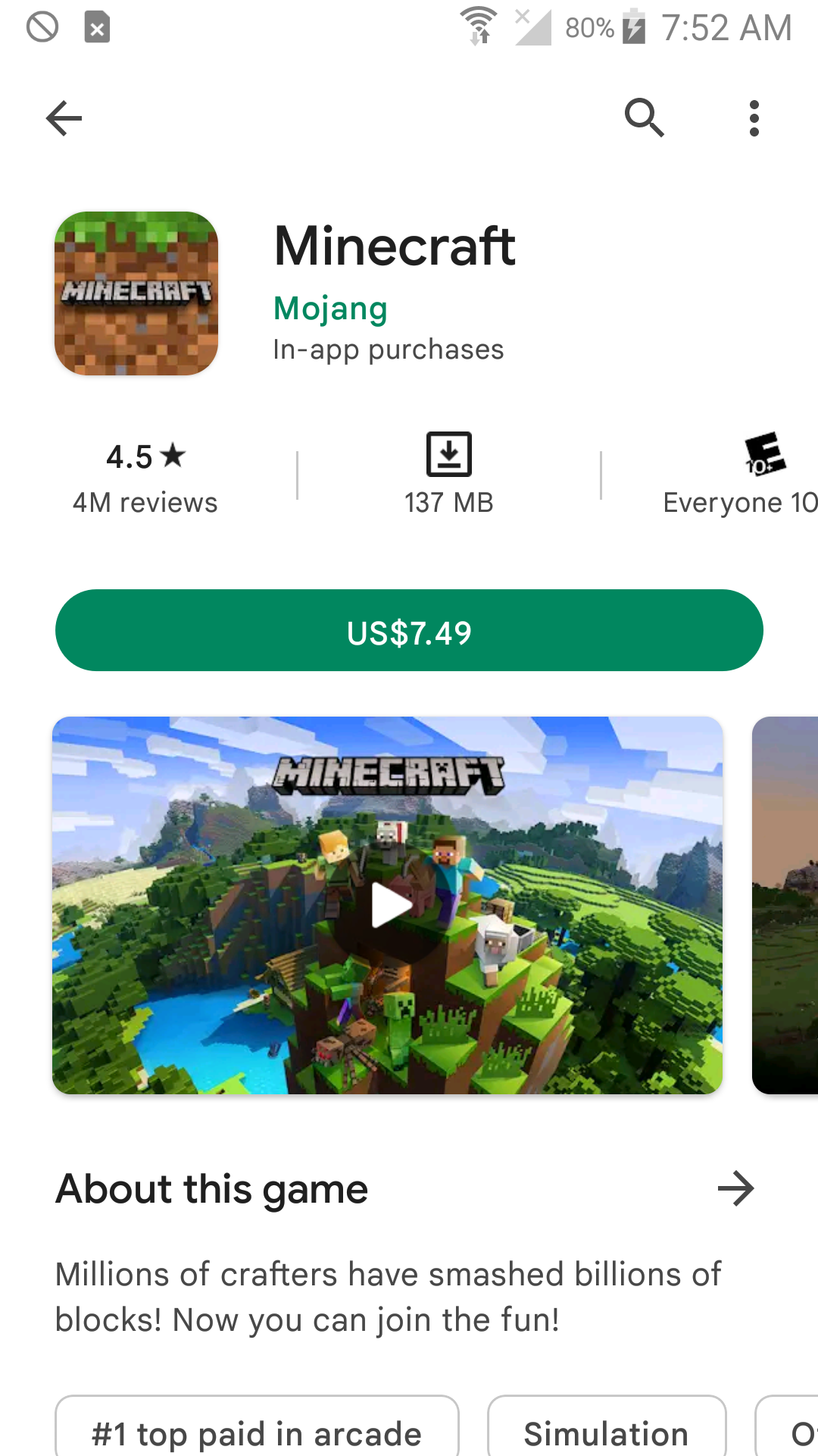 How To Buy Minecraft From Google Play Store  Download Minecraft Official  Version 