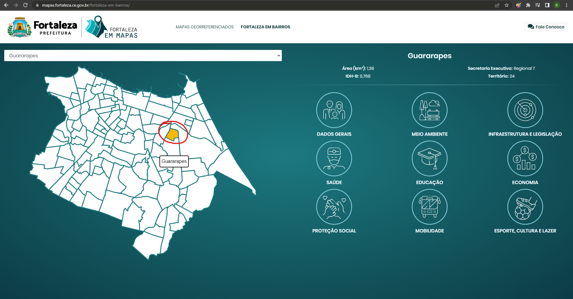 Fortaleza em Mapas