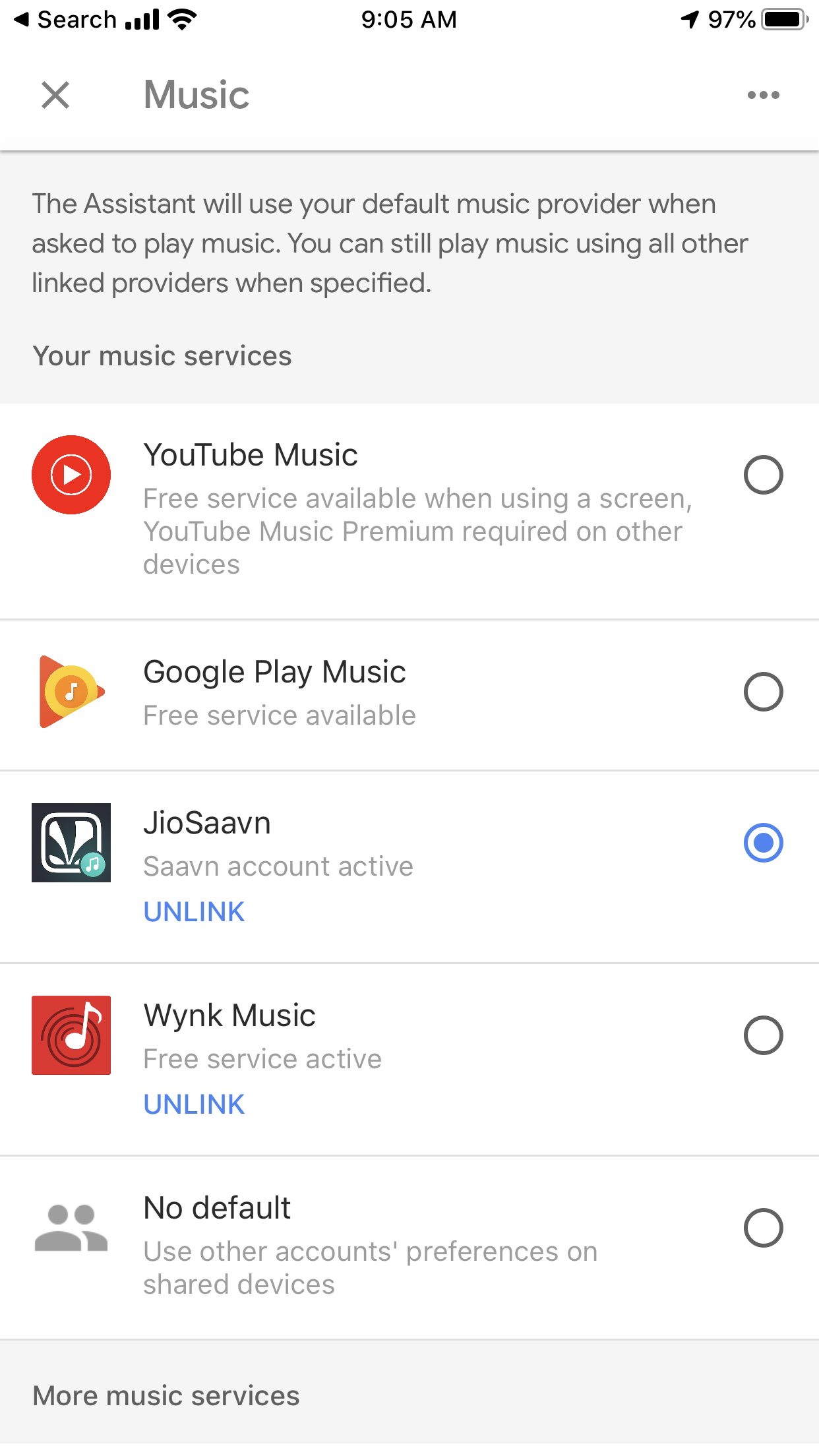 google home saavn usa