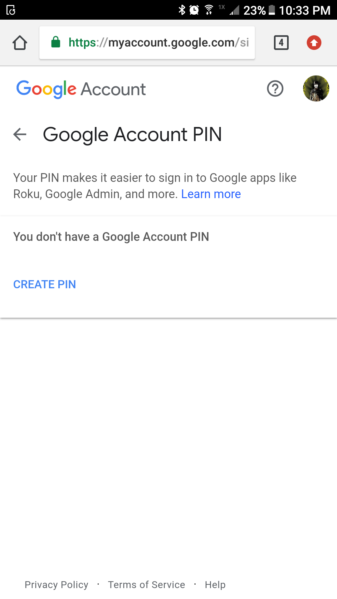 how do i find my google pin