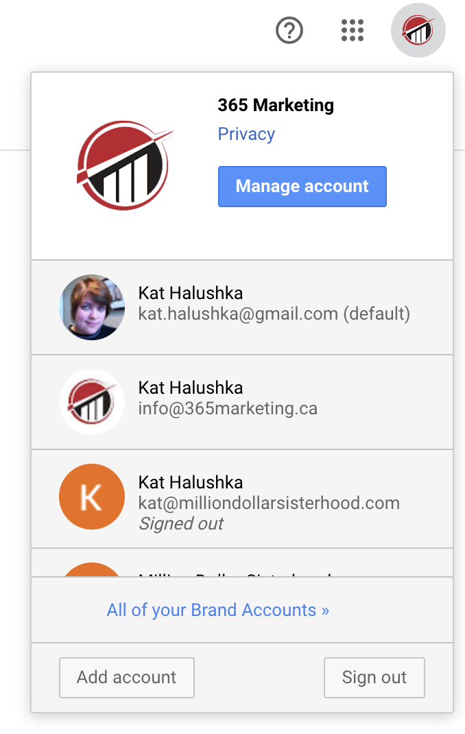 how to change my email default on google