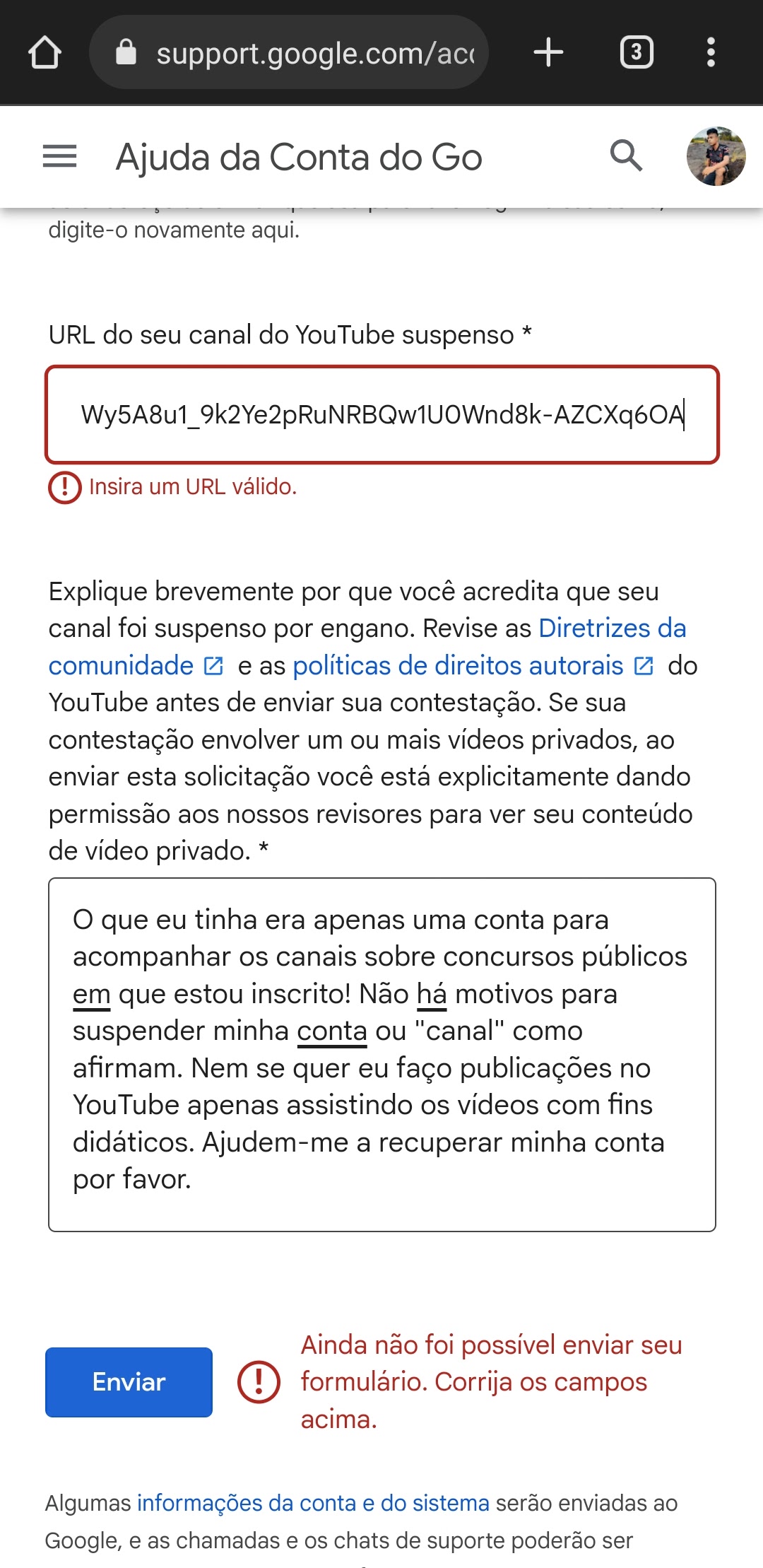 conta a venda vídeo da conta estará em um canal do  que