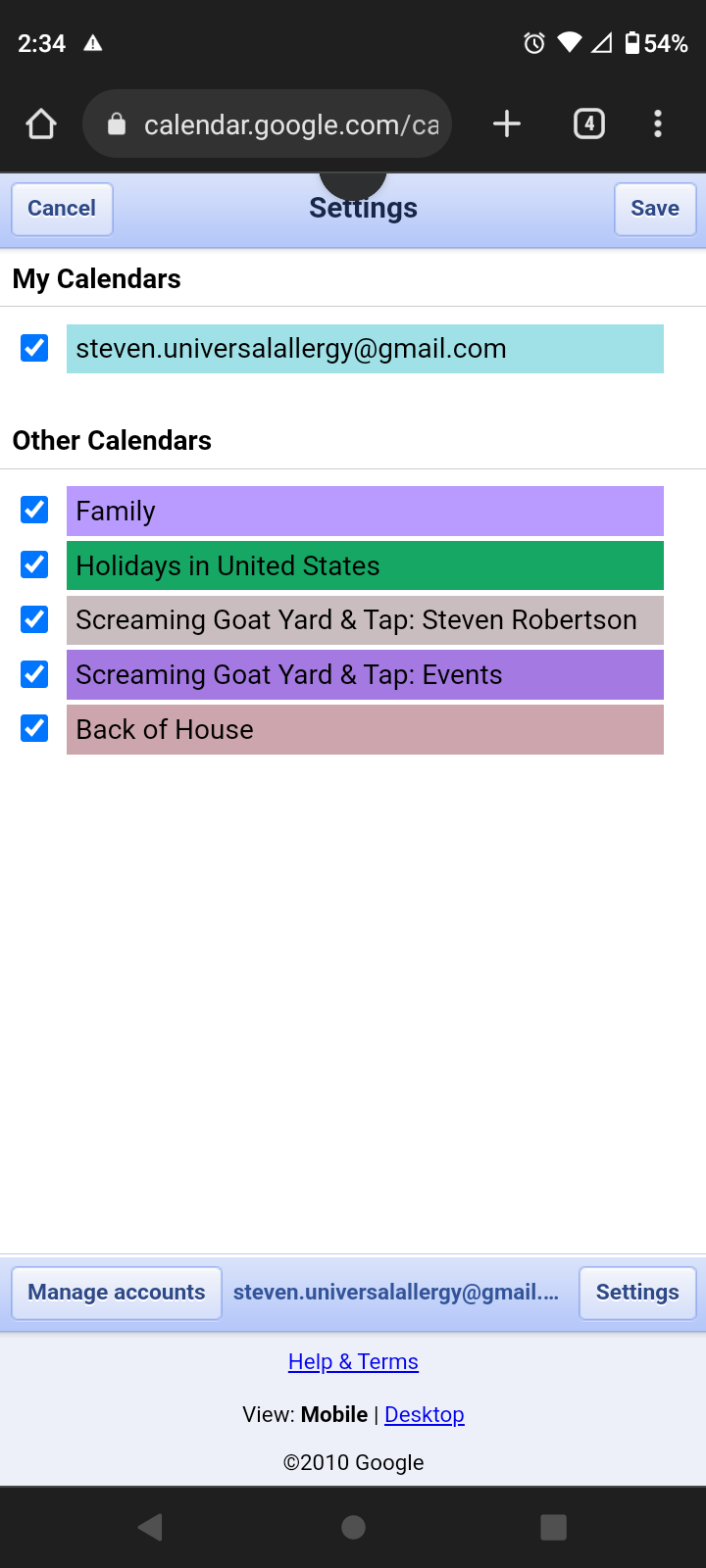 Shares Work Calendar is Visible in Browser but Does Not Show in Calendar  App - Google Calendar Community