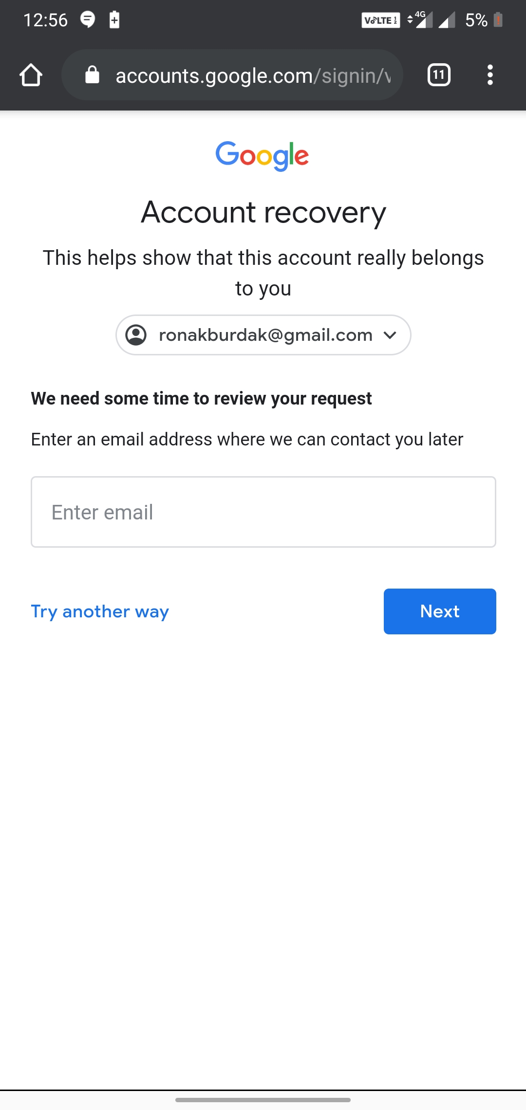 Unable To Reset My Password Google Account Community