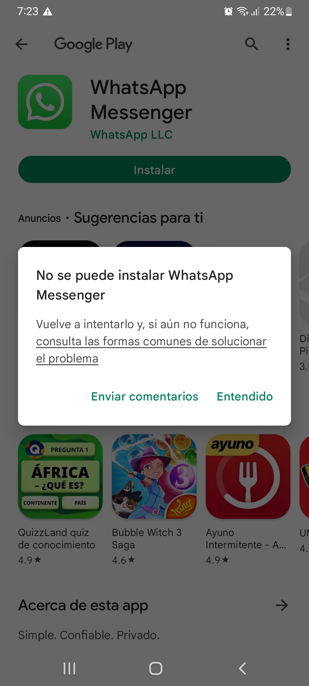 No puedo acceder a play store ni a sus aplicaciones adjuntas como