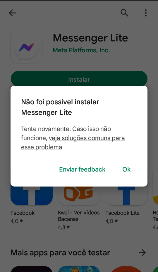 Meu kwai está com erros me ajudem por favor - Comunidade Google Play