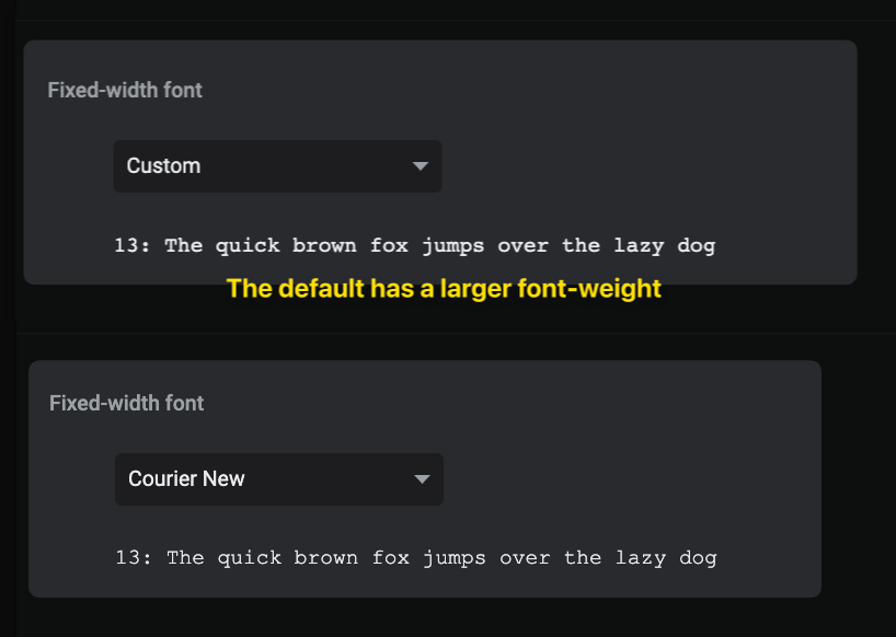 Default Chrome Fonts on macOS