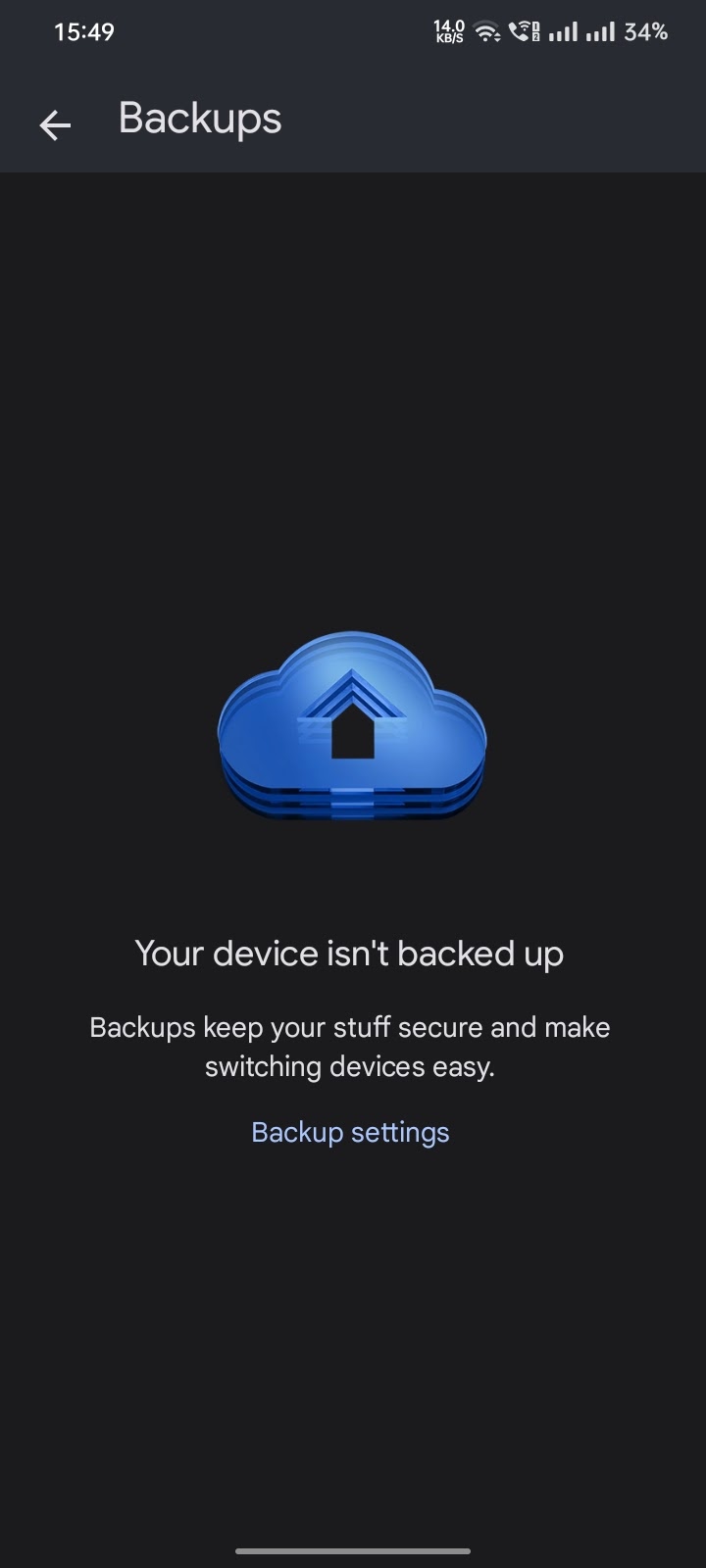 Why is my Google backup not showing up?
