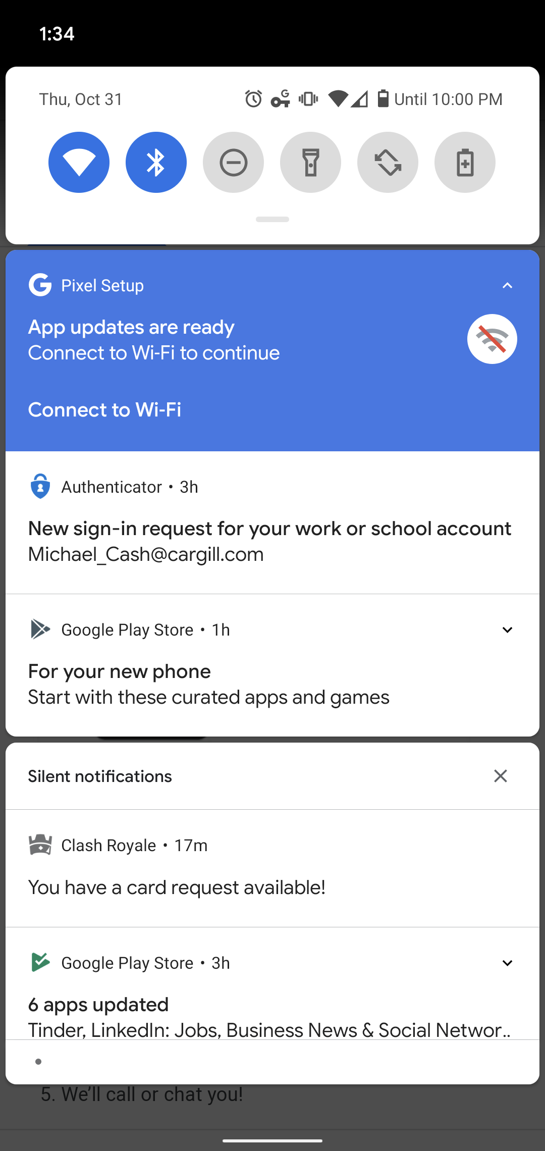 Notification Apps Updates Are Ready Connect To Wifi To Continue I M Already On Wifi How2fix Google Pixel Community