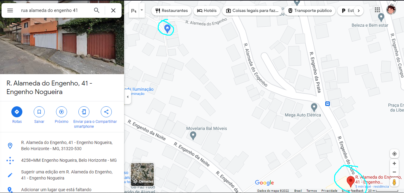 Localização muito errada - Comunidade Google Maps