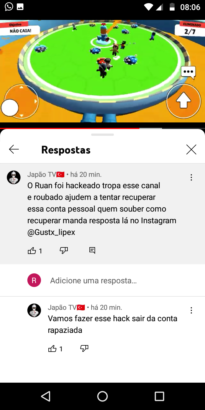 Meu canal foi hackeado - Comunidade