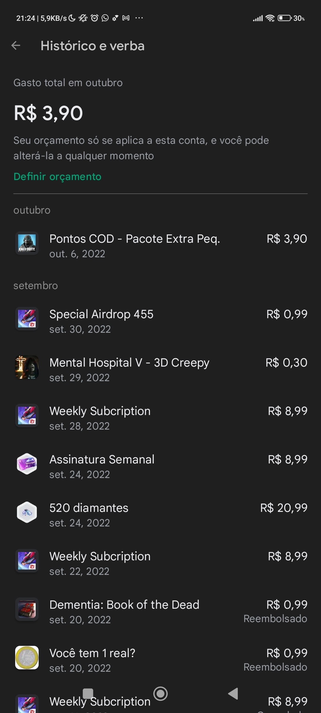 Compra de diamante - Comunidade Google Play