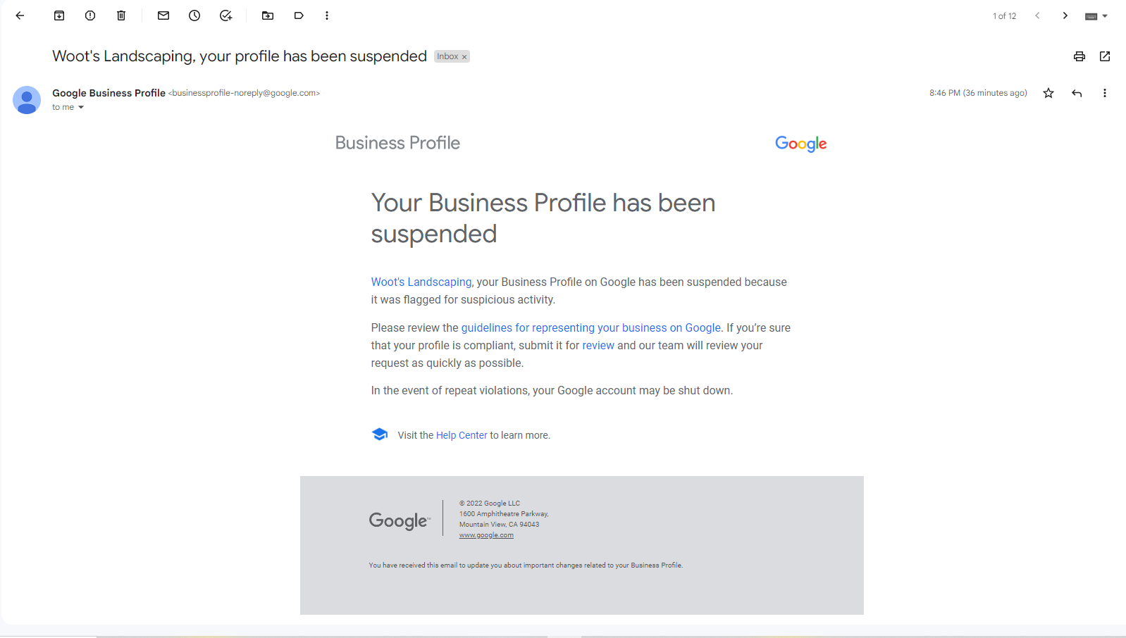 How to submit for review after sending reinstatement form? - Google  Business Profile Community