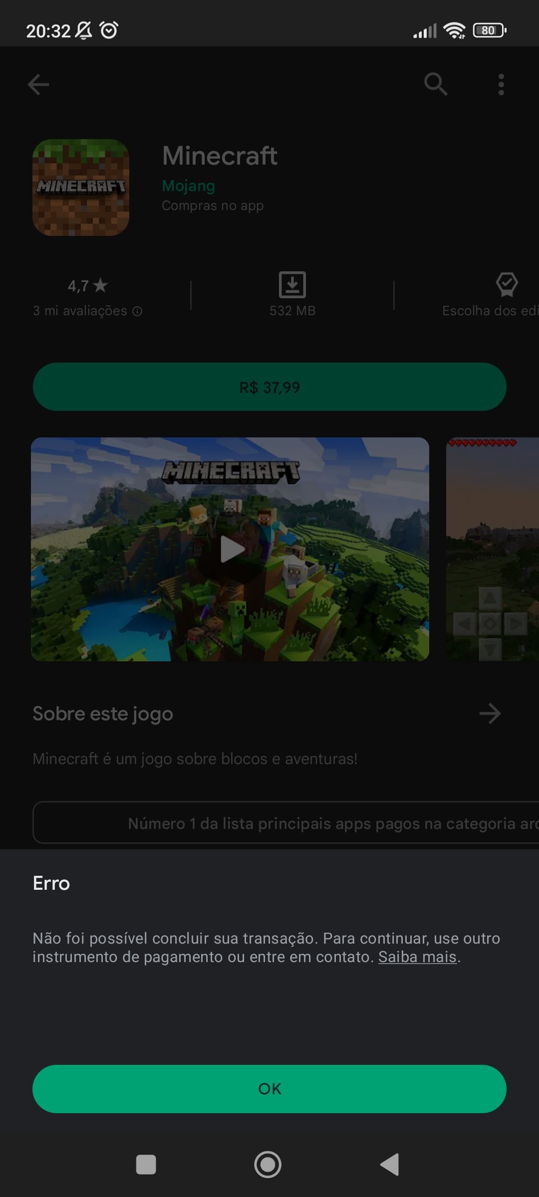 Tentei comprar coisas em um jogo e não consigo - Comunidade Google Play