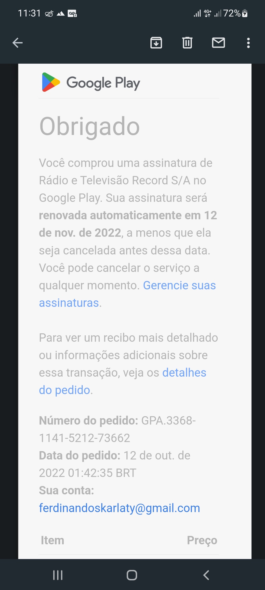 Olá gostaria de saber como pedir reembolso google brasil pagamentos ltda -  Comunidade Google Play