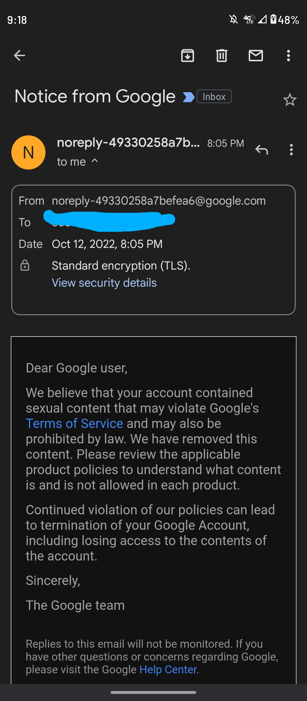 1080px x 2460px - Illegal porn? - Google Account Community