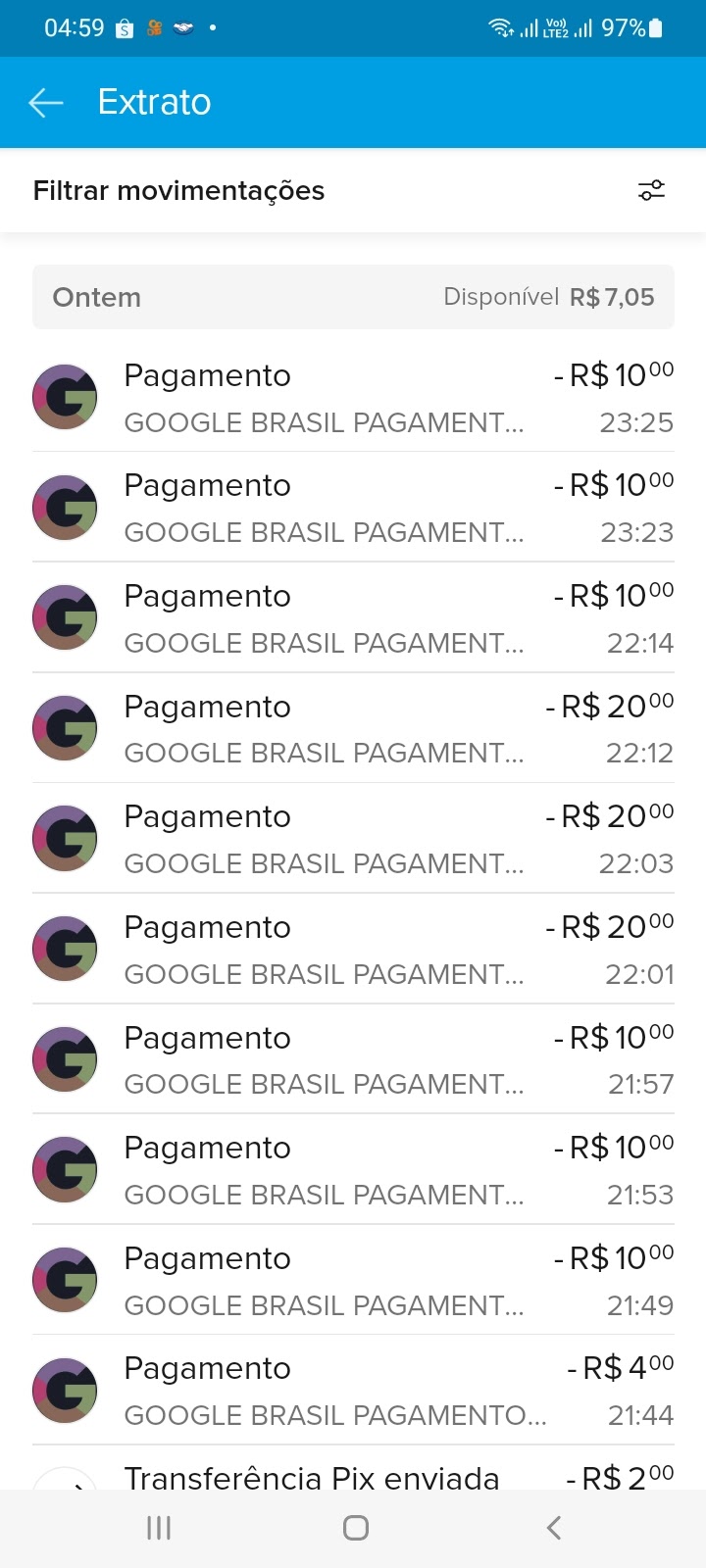 Não é 114, foram 124 reais cobrados indevidamente. O correto é 124