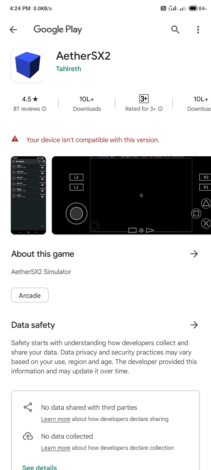 WHY WE NOT INSTALL THIS APP AETHERSX2 - Google Play Community