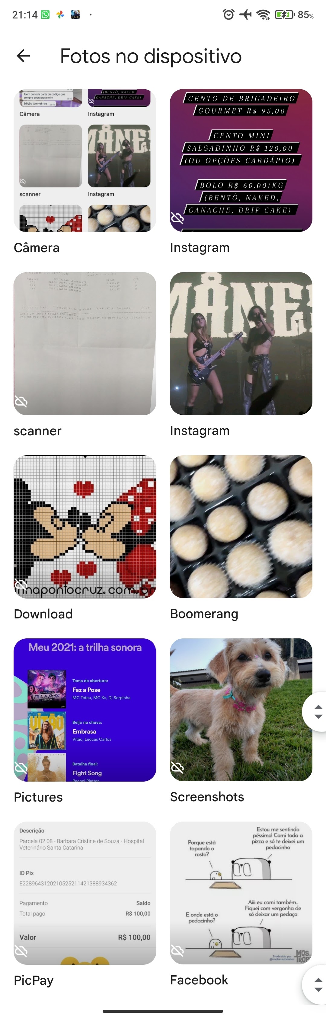 As imagens que são enviadas para mim no WhatsApp não aparecem na pasta do  dispositivo no google foto - Comunidade Google Fotos