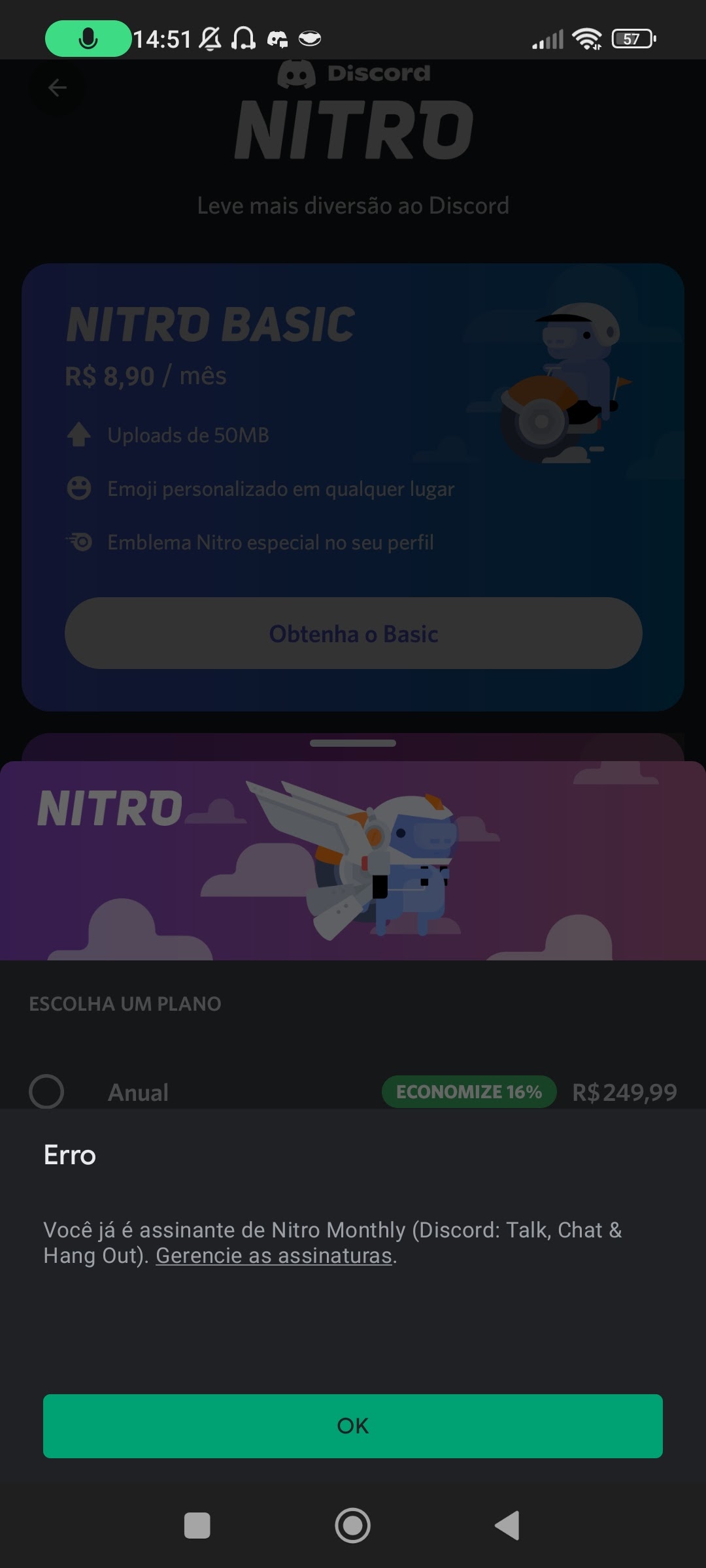 Não consigo cancelar meu nitro pela Google Play - Comunidade Google Play