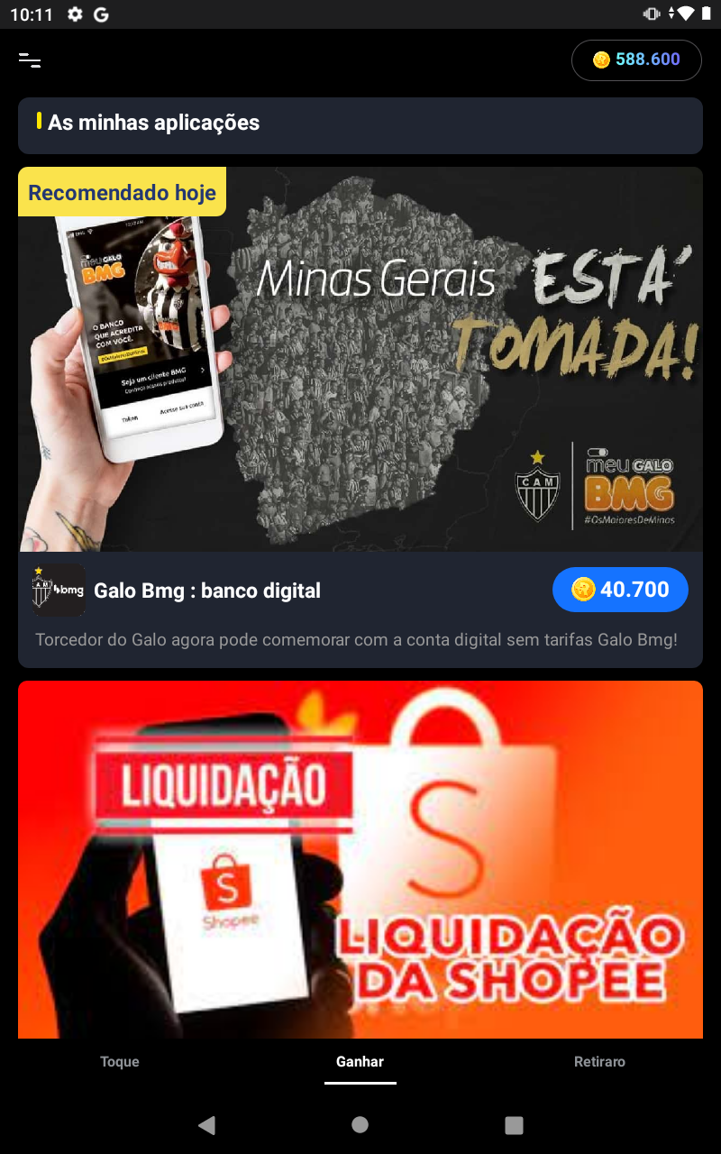 Fiz download do app desfrutar de dinheiro mas não consegui sacar -  Comunidade Google Play