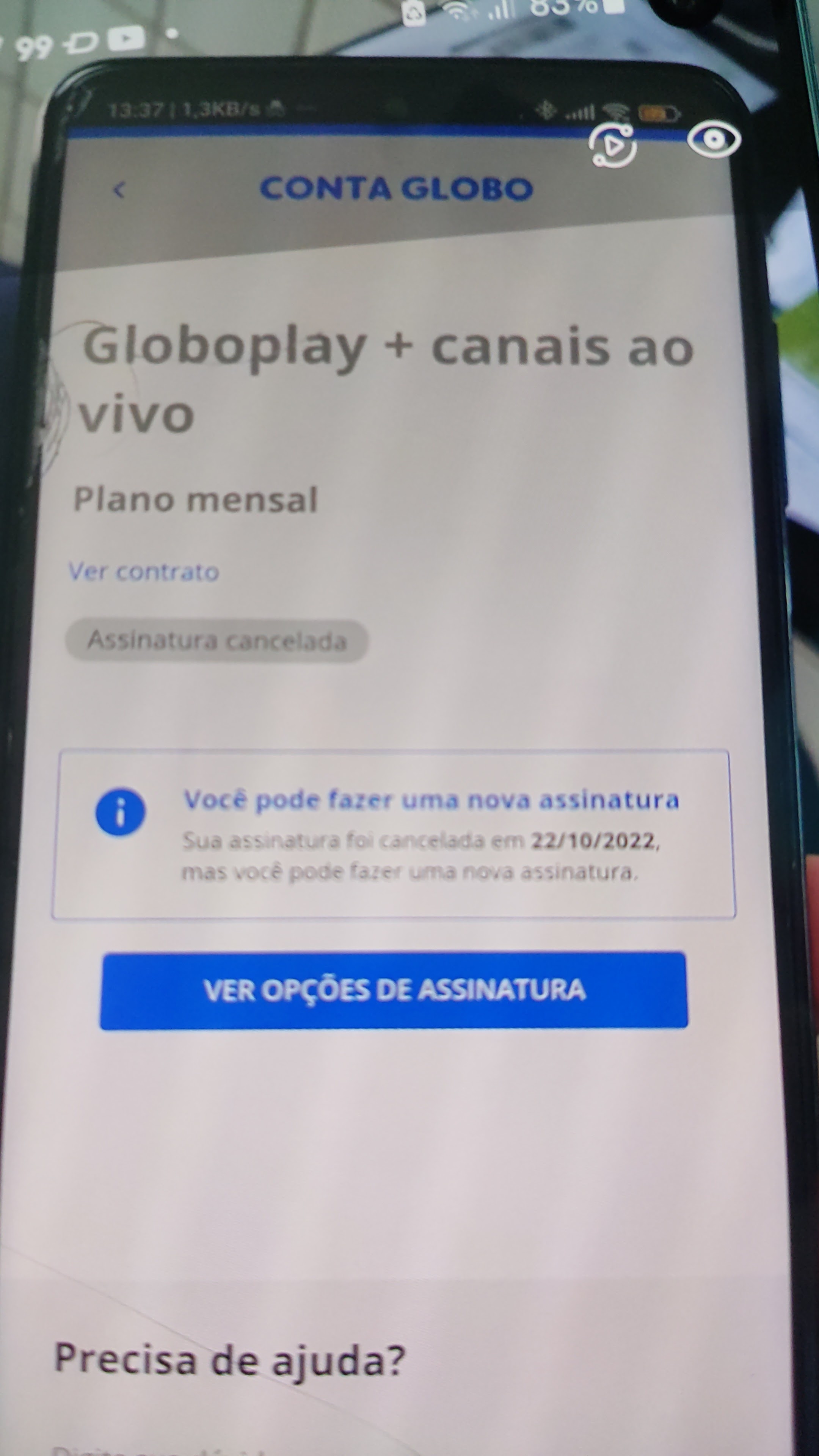 Problemas com a globo play - Comunidade Google Play