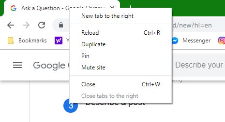 restore tabs chrome