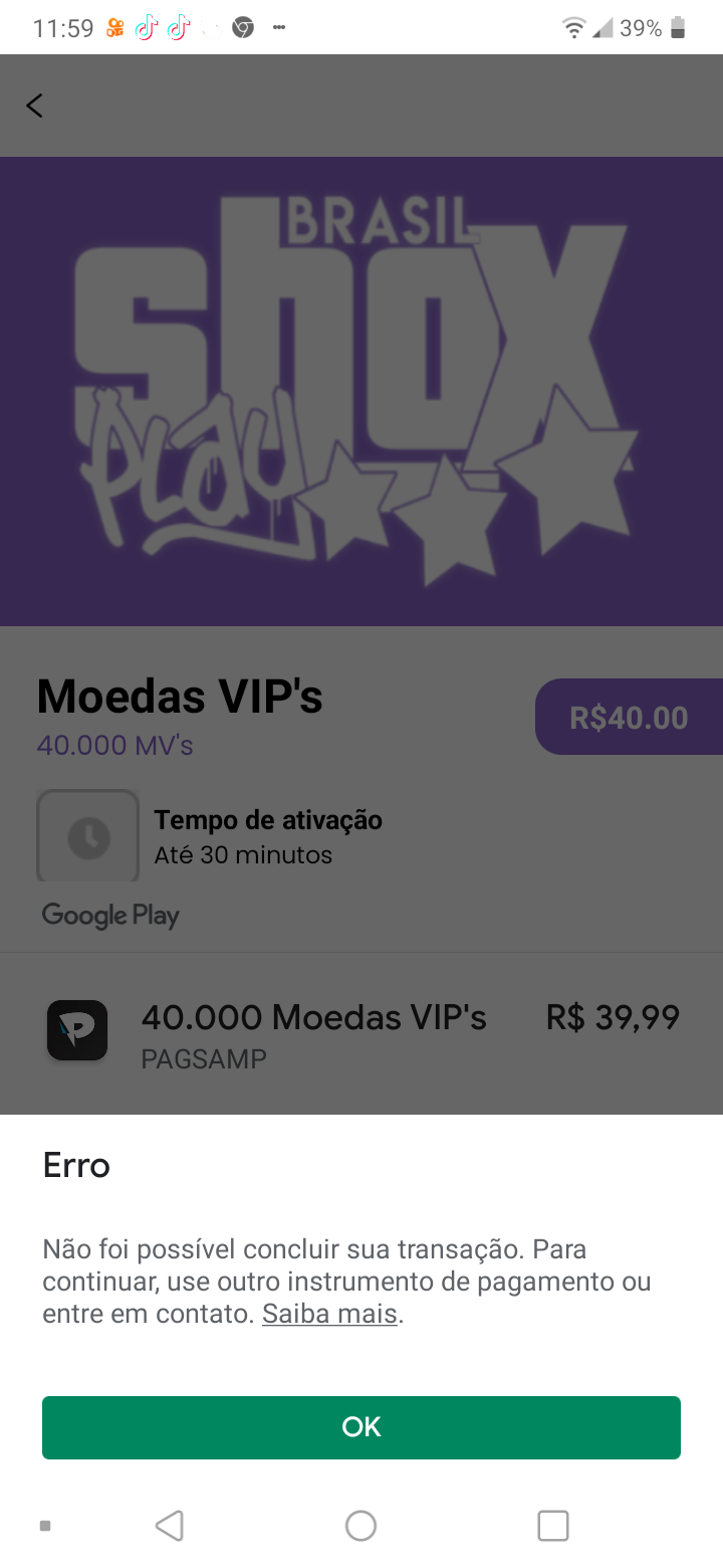 FALHA NA RECARGA DO FREE FIRE -COMO RESOLVER DO JEITO FÁCIL! 