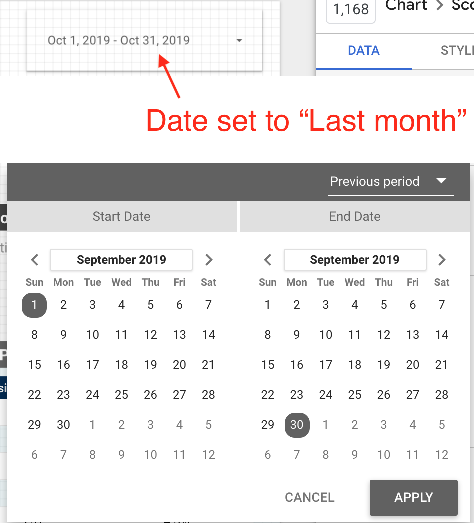 Top 34+ imagen data studio compare to previous period