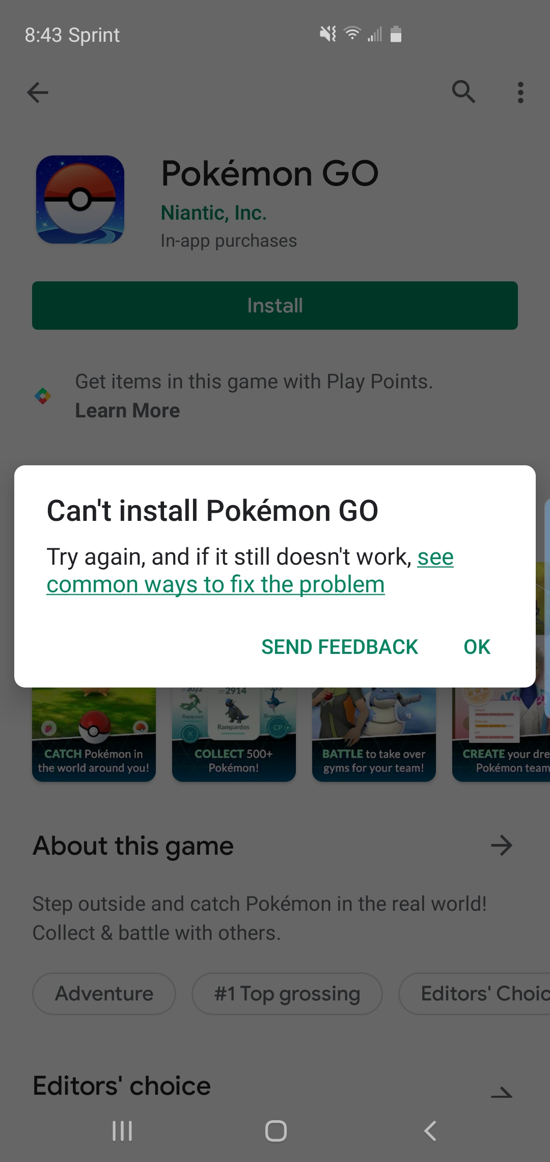 Pokemon Go Login issues again