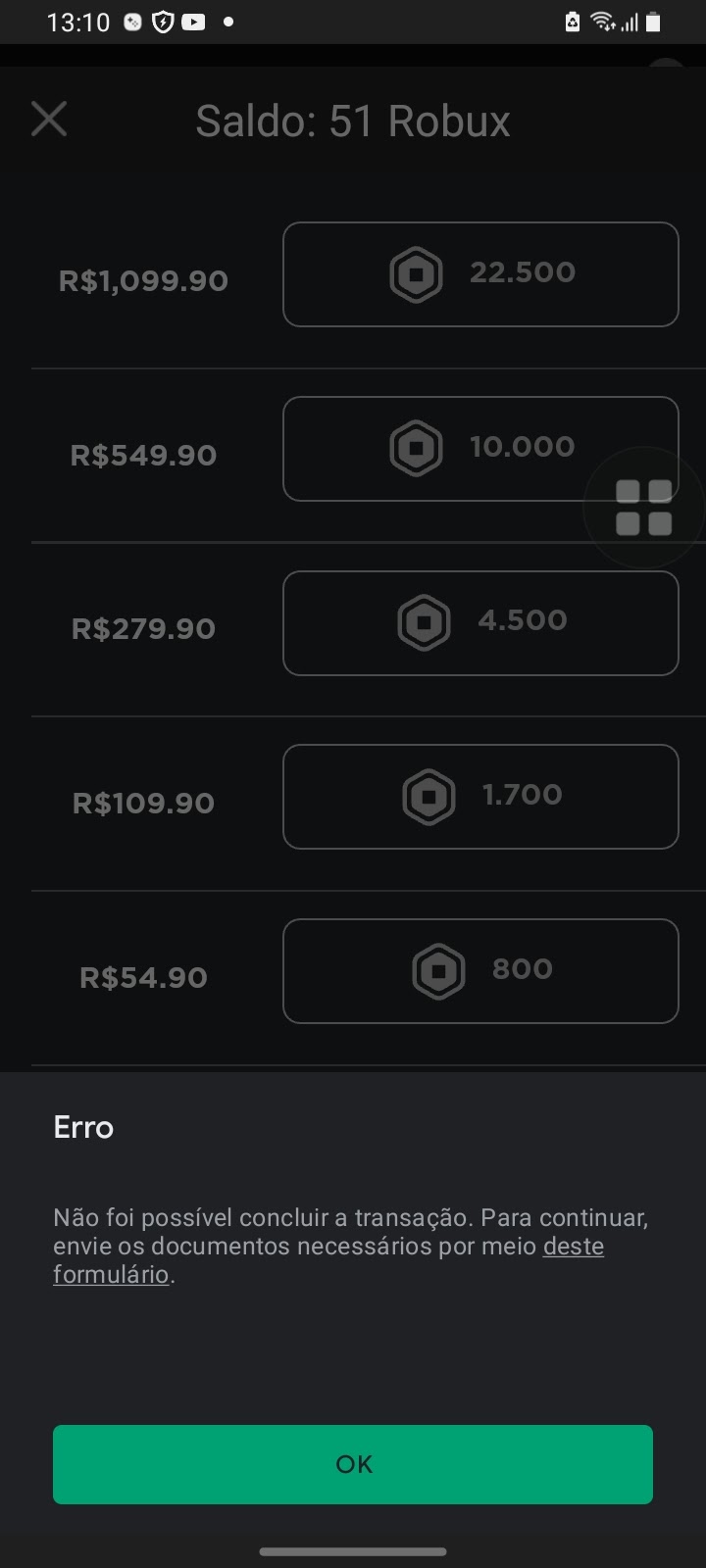 Como comprar robux com GIFT CARD da Google Play (e como resolver o