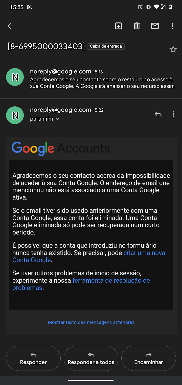 Não consigo recuperar minha conta google pois perdi o numero e o email de  recuperação - Comunidade Google Play