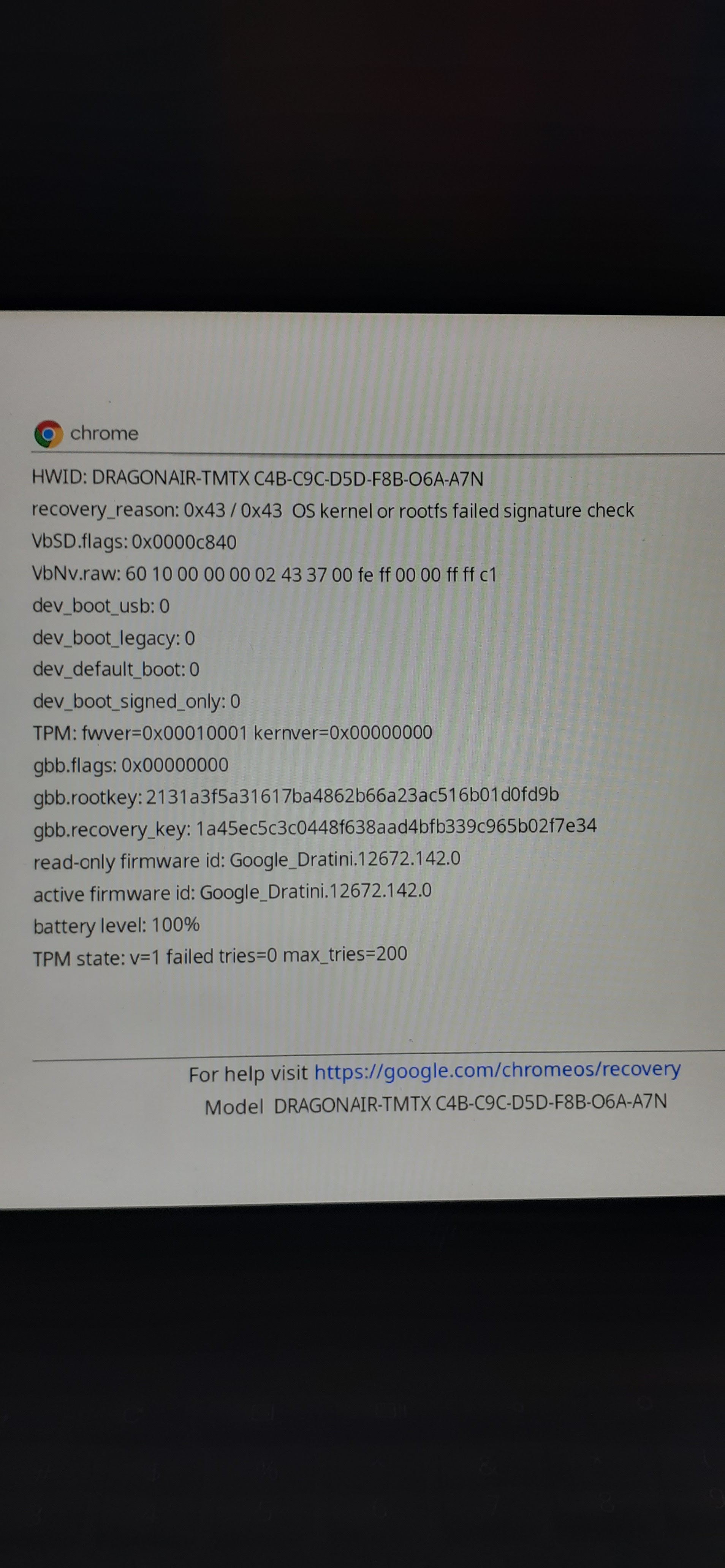 Chrome OS Missing or Damaged - Chromebook Community