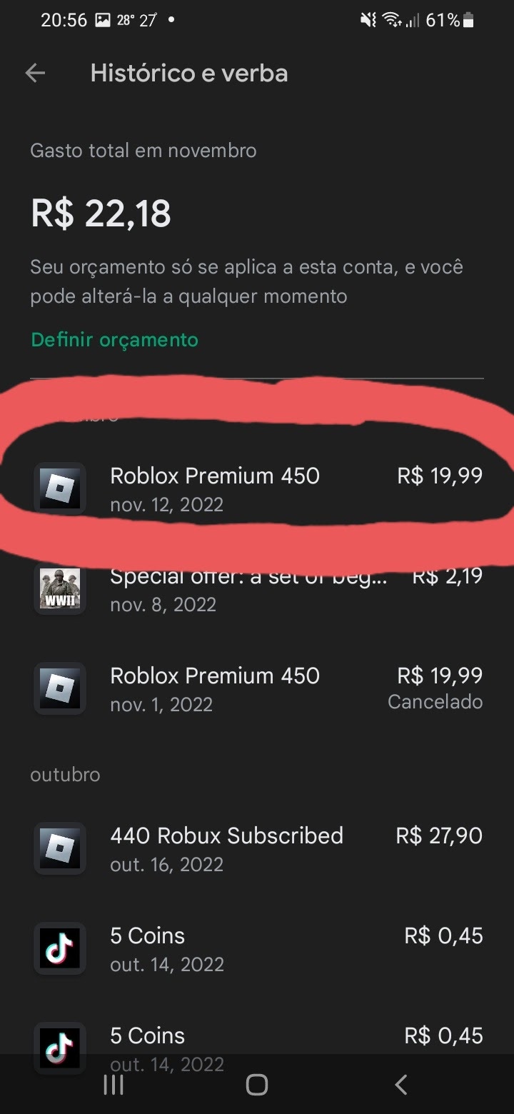 Roblox | Conta Roblox Com 440 Robux