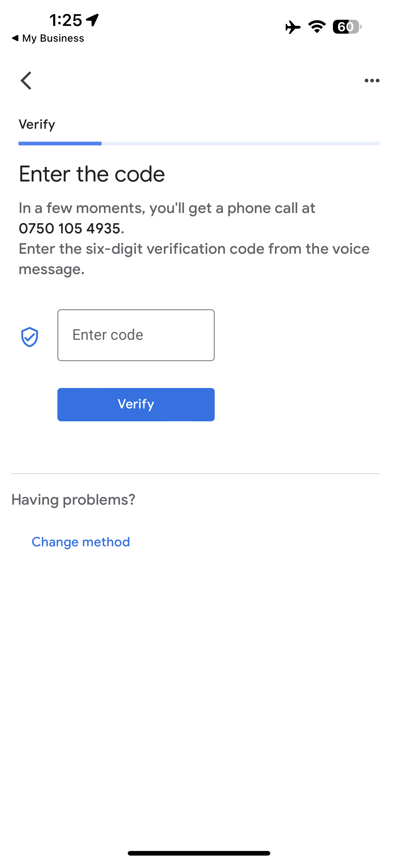 Hi, I can't get the verification code - Google Business Hi, I can't get the verification code - Google Business