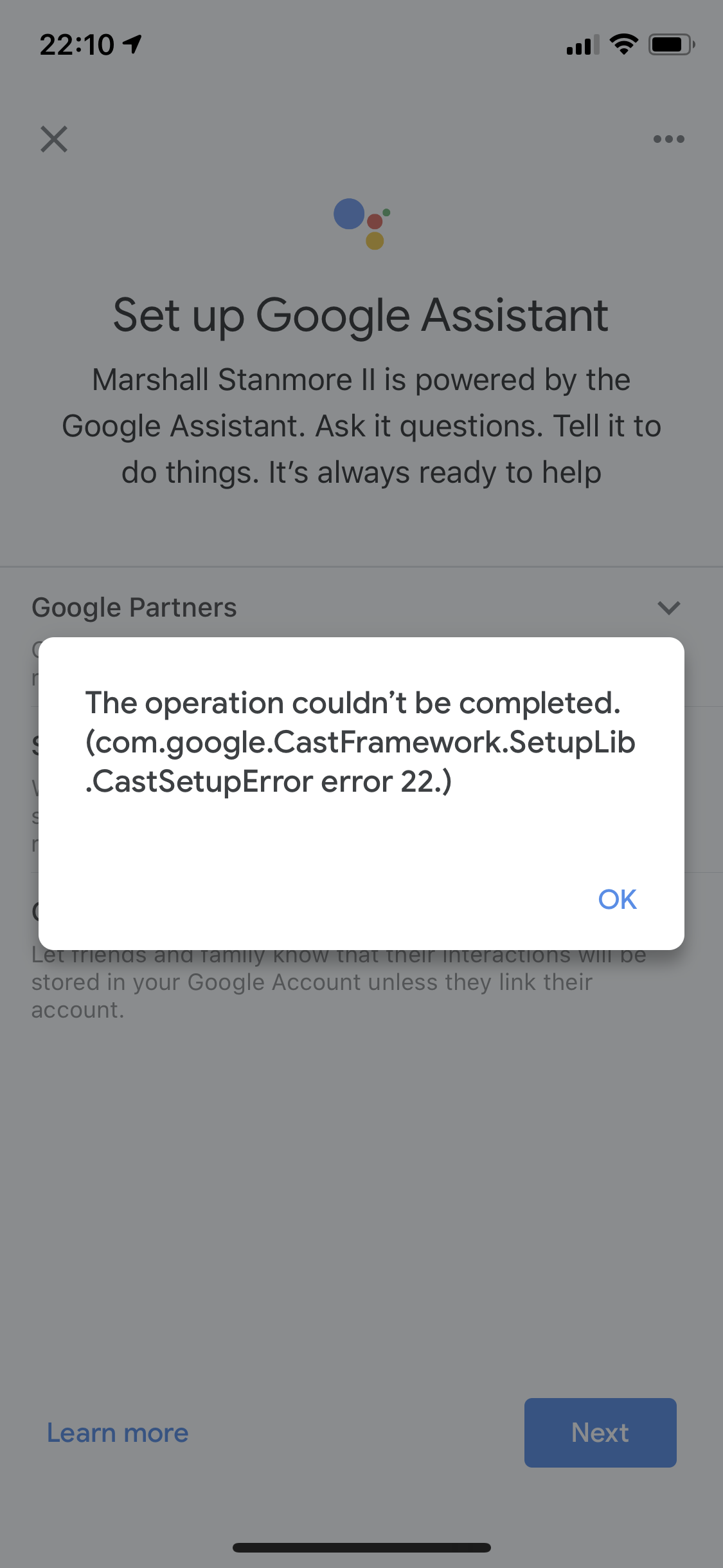 marshall stanmore google assistant