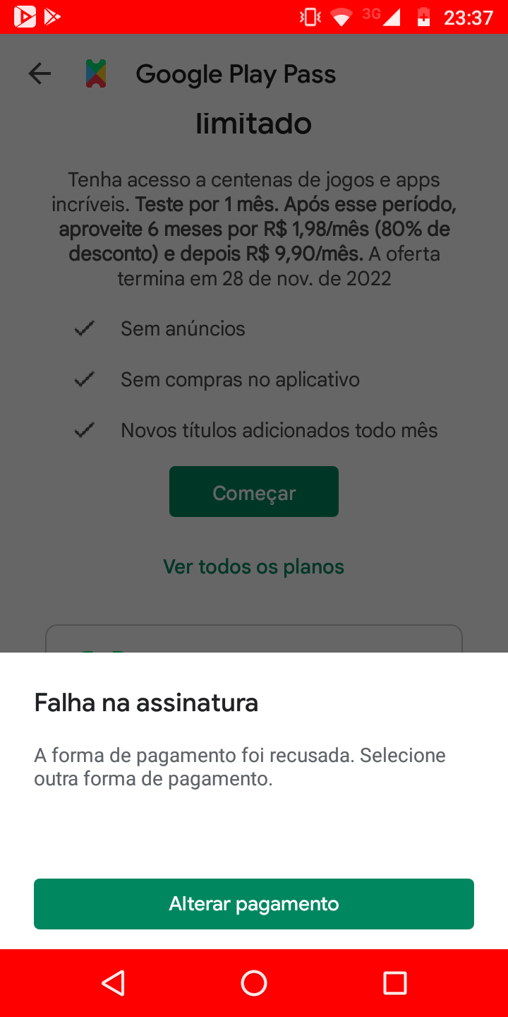 Assinaturas - Comunidade Google Play