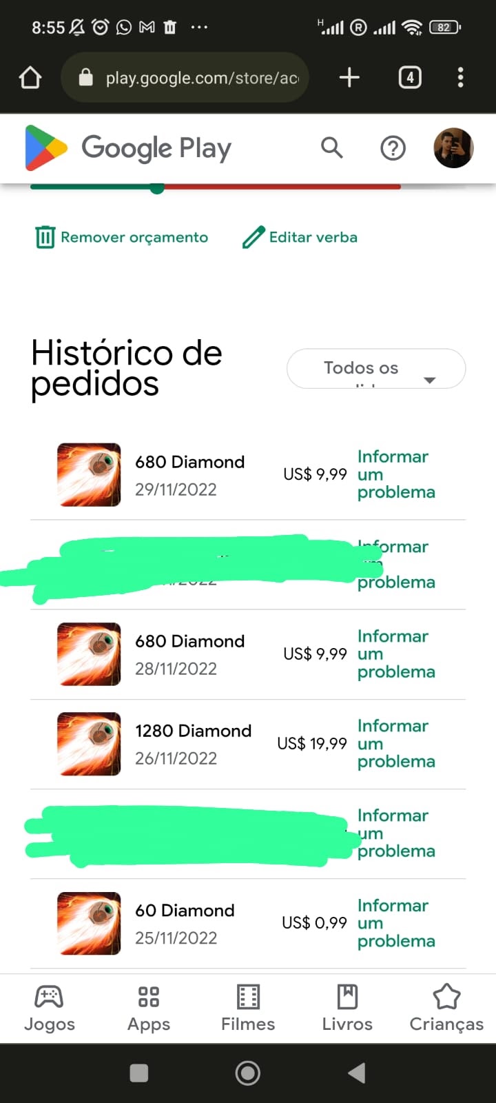 Tô tendo problema ao fazer compras no jogos - Comunidade Google Play